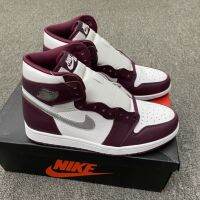 2023Original J1 High cut Basketball Shoes Casual Sneakers For Men Women Bordeaux Red