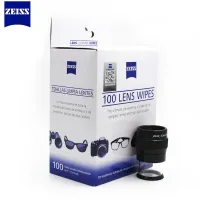 Zeiss Pre-Moistened เลนส์ผ้าเช็ดทำความสะอาดสำหรับเลนส์แว่นตาแว่นกันแดดกล้องเลนส์ศัพท์มือถือแล็ปท็อปเลนส์เสื้อผ้า100ct แพ็ค