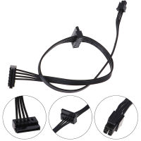 LngBo 1Pc 45CM Mini 4 Pin 2 Sata เอสเอสดีแหล่งจ่ายไฟสายเคเบิลสำหรับ Lenovo M410 M610 M415