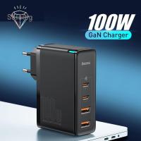 OPBWQH แล็ปท็อป การ1C เข้ากันได้ 4.0 3.0 USB 2C + 2U USB Type C ที่ชาร์จโทรศัพท์ ที่ชาร์จ Gan Pd ชาร์จเร็ว ชาร์จเร็ว