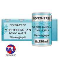 Fever Tree Mediterranean Tonic Water ฟีเวอร์ทรีเมดิเตอร์เรเนีย โทนิกวอเตอร์ เครื่องดื่มอัดก๊าซ 150มล. แพ็ค 8 ขวด