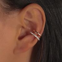 【YF】 1Pcs Fashion Exquisite Rhinestone Decor Ear Cuff earring for Woman Left 2021 Summer New Arrival Christmas Gift