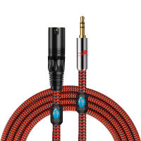 Hifi OFC Audio Cable Mini Jack 3.5mm to XLR for AMP PC Sound Card Mixer Regular 3 Pin XLR to 3.5 Braided Cable 1M 2M 3M 5M 8M