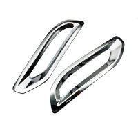 Car Chrome Silver Rear Tail Throat Decor Frame Exhaust Pipe Trim Cover for Mitsubishi Outlander 2022 2023