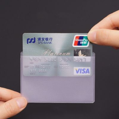 hot！【DT】㍿✾  10pcs/set ID Credit Card Cover Protector Badge Holder Sleeve Business Bank Organizer