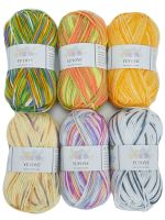 【CW】 YUYOYE Yarn Spray Dyeing 5-Ply Hand Knitting Wool Colorful Soft Crochet Thread