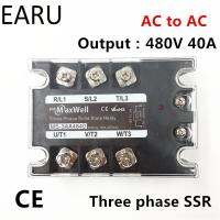 Tsr-40aa Ssr-40aa สามเฟสโซลิดสเตทรีเลย์ Ac90-280v อินพุทควบคุมไฟฟ้ากระแสสลับ30 ~ 480โวลต์เอาท์พุตโหลด40a 3เฟส Ssr Aa4840พลังงานสูง