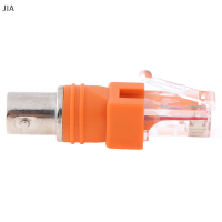 JIA 1pcs BNC FEMALE TO RJ45 MALE Coaxial COAX Barrel Coupler ADAPTER