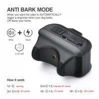 ZZOOI Auto Bark Control Dog Collar Rechargeable Waterprrof Electric Training Dog Shock Collar Bark Stop Mini Size For Puppy Dog