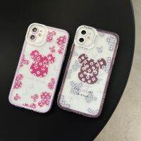 เคสโทรศัพท์สุดเท่ฝาหลัง TPU นุ่มกันกระแทกลายการ์ตูนหมี XX น่ารักสำหรับ iPhone 14 Pro Max Plus เคสป้องกันโทรศัพท์มือถือเต็มตัวสำหรับ iPhone 13 Pro Max เคสกันกระแทกพิมพ์ลาย Iphone 12 11 XS XR 6/6S/7/8Plus