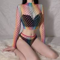 Women Body Lingerie Fishnet Lace Bodysuit Bigsize Cosplay Costume Erotic Lingerie Uniform Temptation