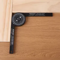 Woodworking Scale Protractor with Marking Pencil Accurate Carpenter Angle Finder for Worker