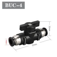 LJLJ-Buc 4mm 6mm 8mm 10mm 12mm Pneumatic Push Quick Connector Connector Manual Valve Rotatable Manual Switch Limit Ball Chain