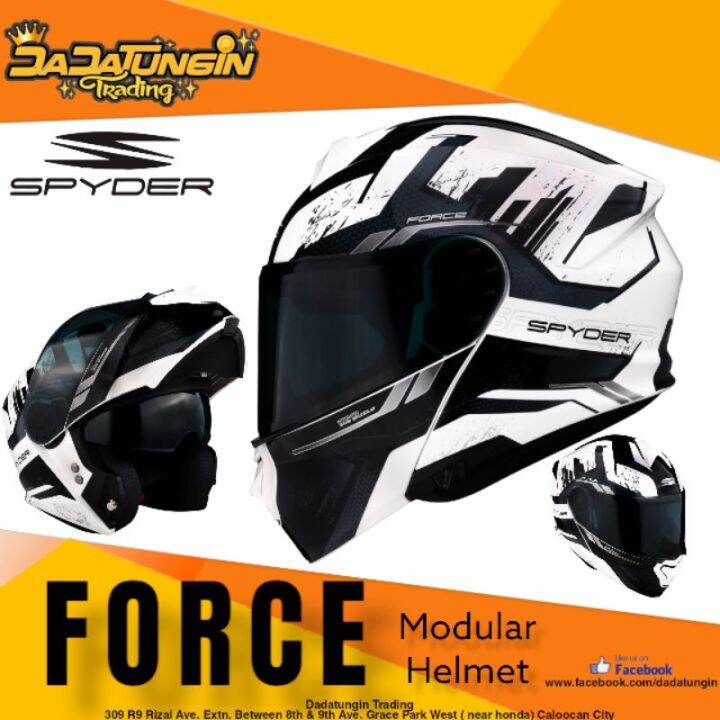 SPYDER Force GD Modular Dual Visor Helmet S5ღ Lazada PH