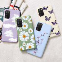 【Great. Cell phone case】เคส A02s ลายเมฆดอกไม้ Samsung กาแล็คซี่,A02S ฝาครอบด้านหลังซิลิโคน TPU นิ่ม A02 S A 02 S 6.5 Quot; เคสห่อหุ้ม Funda