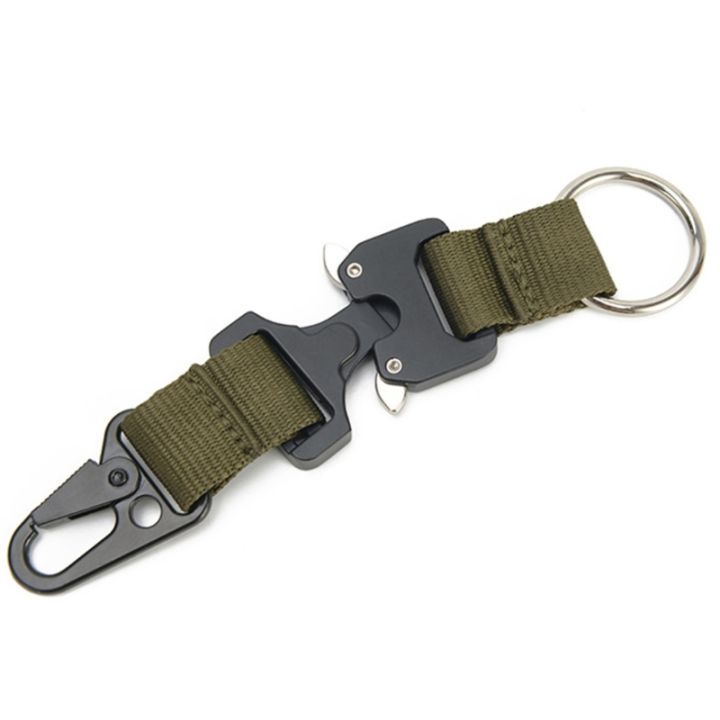 molle-กระเป๋าเป้สะพายหลัง-hook-key-clips-strong-key-keychain-clip-molle-hook-heavy-duty-เข็มขัด-keepers-พร้อม-key-chain-loop