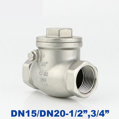High quality stainless steel switch check valve 1/2-3/4 " inch DN15/DN20 201 SS304 316 2 way water ball check valve swing Clamps