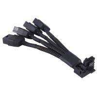 1 PCS 4X8Pin PCI-E to 16Pin(12+4) PCI-E 5.0 12VHPWR Connector 90-Degree Elbow Cable P8X4 to 16PIN-B