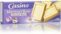 Casino Mention Bien Chololat Blanc (France Imported) คาสิโน บิสกิตหน้าไวท์ช็อกโกแลต นำเข้าจากประเทศฝรั่งเศส 150g.