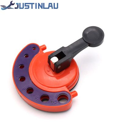【CW】 JUSTINLAU 4 12mm Adjustable Bit Glass Hole Saw Core Guide With Base Sucker openings