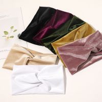 【CC】□  Fashion Color Gold Stretch Fabric Headband Headpiece Turban Bandage Hair Accessories Headwear