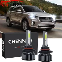 ชุดหลอดไฟหน้าฮาโลเจน LED 6000K แบบเปลี่ยน สําหรับ Hyundai Santa Fe (DM) 3rd Gen 2013-2018 2014 2015 2016 รับประกัน 10 เดือน