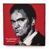 Quentin Tarantino เควนติน ทาแรนติโน่ ผู้กำกับภาพยนตร์ Hollywood รูปภาพ​ติด​ผนัง​ pop art​ พร้อมกรอบและที่แขวน กรอบรูป​ แต่ง​บ้าน​ ของขวัญ​