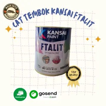 Promo Cat Kayu Dan Besi Kansai Paint Ftalit 1 Kg - Medium Grey 138