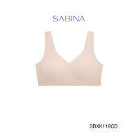 Sabina เสื้อชั้นใน (ไม่มีโครง) รุ่น Soft Collection Seamless Fit รหัส SBXK119CD สีเนื้อเข้ม