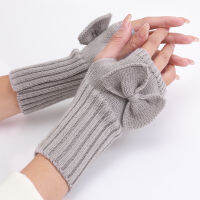 `CW `Half Finger s For Women Winters Warm Wool Knitting Arm Short Warm Fingerless Mittens Handshale Unisex Guantess