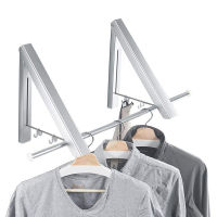 Folding Clothes Hanger Portable Ho Wall-mounted Bathroom Drying Rack Household Retractable Invisible Clothes Rail Drying Rack