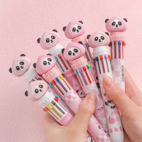 【CW】 10 Colors Cartoon Ballpoint School Office Supply Stationery Papelaria Escolar Multicolored Pens Colorful Refill