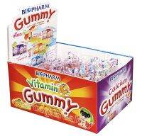 Biopharm Gummy All Flavor ผลิตภัณฑ์เสริมอาหารรูปแบบขนมวุ้นเจลาติน เคี้ยวดี มีประโยชน์ รวมรส 40 เม็ด 1 กล่อง