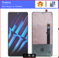 6.67 "Amoled Lcd ของแท้สำหรับ ZTE Nubia 6r มหัศจรรย์สีแดง NX666J แอลซีดีแผงจอแสดงผล Digitizer สำหรับ RedMagic 6r NX666J หน้าจอสัมผัส LCD