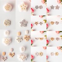 【CC】❧  Rose/Lotus/Sakura/BlueBell Clay Mold Cutting Soft Earring Jewelry Pendant Design Hand Made