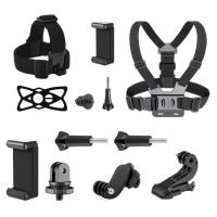 Chesty Body Mount Adjustable Chest Strap Action Camera Accessories Cell Phone Chest Strap Mount Multifunctional Harness Strap Holder Camera Strap Carrier for Chest outgoing