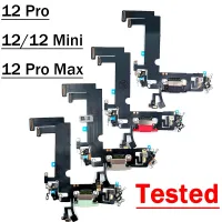 5ชิ้น/ล็อตใหม่สำหรับ Iphone 12 Pro 12Pro Max มินิเครื่องชาร์จ USB ซับบอร์ดเชื่อมต่อสายแพชาร์จอะไหล่สายเคเบิลเฟล็กซ์