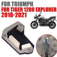 บอกเขาว่า ”แผ่นขยายด้านข้างสำหรับเสือผู้ชนะเพื่อสำรวจ1200 TIGER1200 2016-2021อุปกรณ์เสริมรถจักรยานยนต์ขาตั้ง