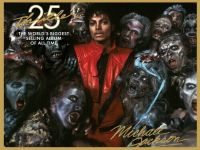 โปสเตอร์ผ้าไหมพิมพ์ฟิล์มศิลปะขนาดยักษ์ลายซอมบี้ Michael Jackson Thriller ของตกแต่งผนังบ้าน24X36นิ้ว0726