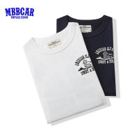 MBBCAR 2023เสื้อยืดผู้ชาย,แขนสั้นตรงผ้าฝ้าย230กรัมพิมพ์ลายภาษาอังกฤษสีกากี Ami ลำลองใหม่ฤดูร้อน