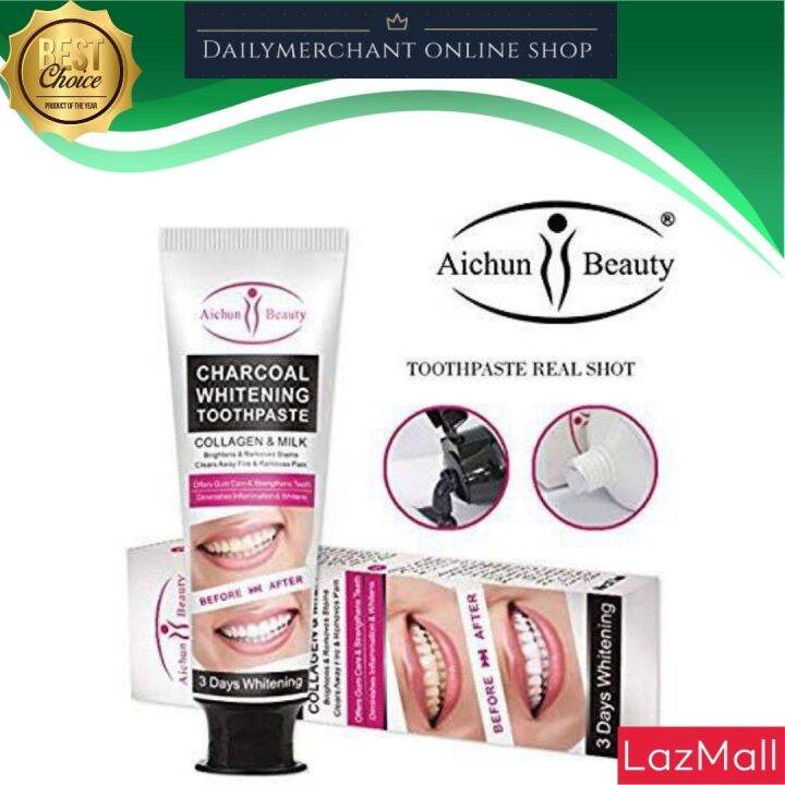 Aichun Beauty Charcoal Whitening Toothpaste 100ml Teeth Whitening Charcoal Cleaning