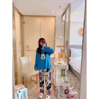 Korea Fashion Pajamas set baju tidur perempuan plus size pyjamas long sleeve ladies baju tido wanita fesyen jumboTH