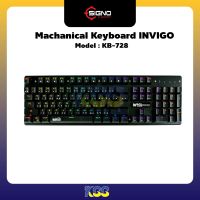 KEYBAORD (คีย์บอร์ดเกมมิ่ง) SIGNO KB-728 INVEGO (OPTICAL BLUE SWITCH) (EN/TH)