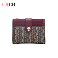 CHCH Womens Wallet Button Fashion Classic Folding Designer Coin Wallet 2023 Luxury Vintage Classic Card Clip Business Card Clip