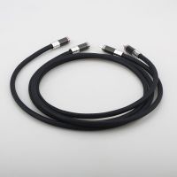 High Quality Audiocrast A10 Silver Plated OFC Analogue RCA to RCA Phono Cable RCA Interconnect cable HIFI Carbon fiber RCA Plug