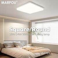 ZZOOI MARPOU Neutral light LED Ceiling Lights Round Square Energy Saving 18W 24W 36W 48W Bedroom LED Ceiling Lamp for Living Room Home