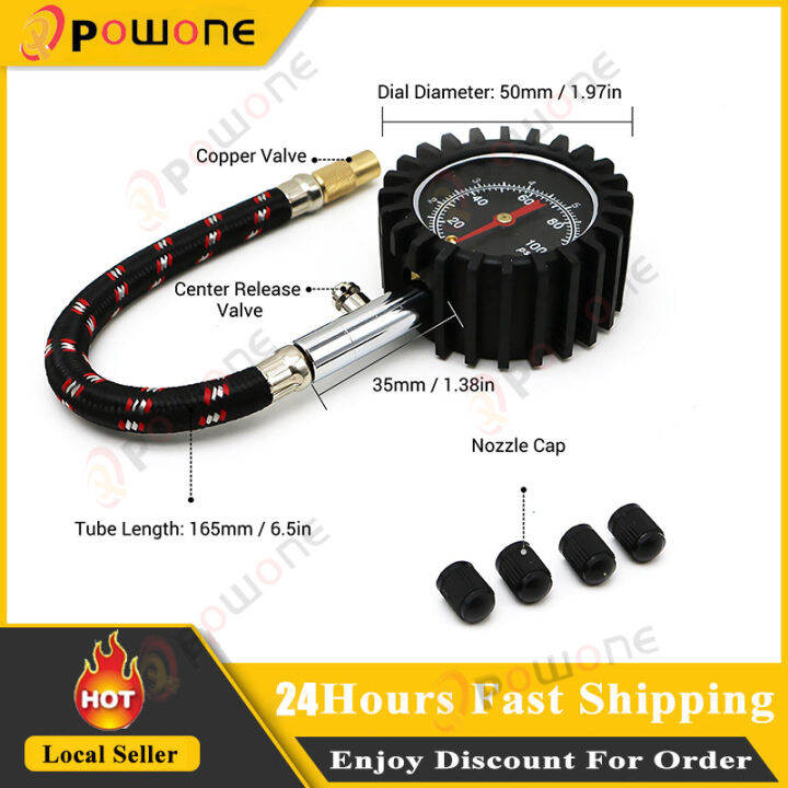 0100PSI Automobile Tire Pressure Gauge Tire Pressure Meter Tire Gauge