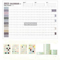 2024 2023ปฏิทิน Simple Daily Schedule Planner Sheet To Do List แขวนรายปีรายสัปดาห์ประจำปี Planner Agenda Organizer Office