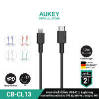 [ทักแชทรับคูปอง] AUKEY CB-CL13 สายชาร์จเร็วสำหรับไอโฟน USB-C to Lightning for iPhone 13/13Pro /12Pro Max Power Delivery Charge รุ่น CB-CL13