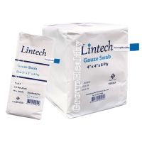 Lintech Gauze Swabs ผ้าก๊อซพับ ทำแผล 8 ชั้น 100 ชิ้น 1 ห่อ